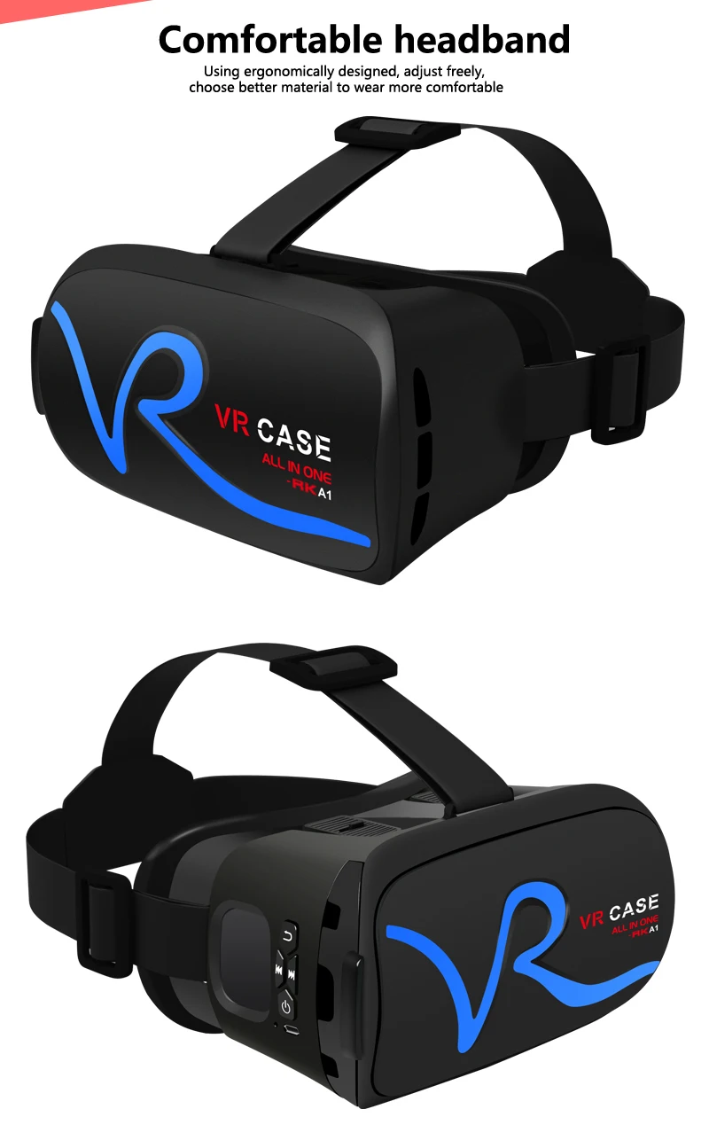 Все в одном VR очки VR чехол RKA1 головной ремешок VR Очки виртуальной реальности для 4-5,8 дюймового телефона 3D IMAX сенсорное управление мобильным