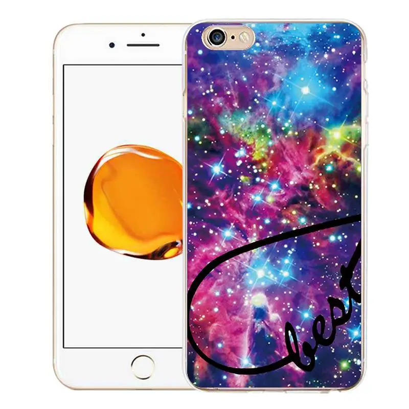 QMSWEI TPU Clear Phone Case For iPhone 6 6s 7 8plus x Soft Printed Colorful Starry Star Sky Cover Free shipping 4 5se |