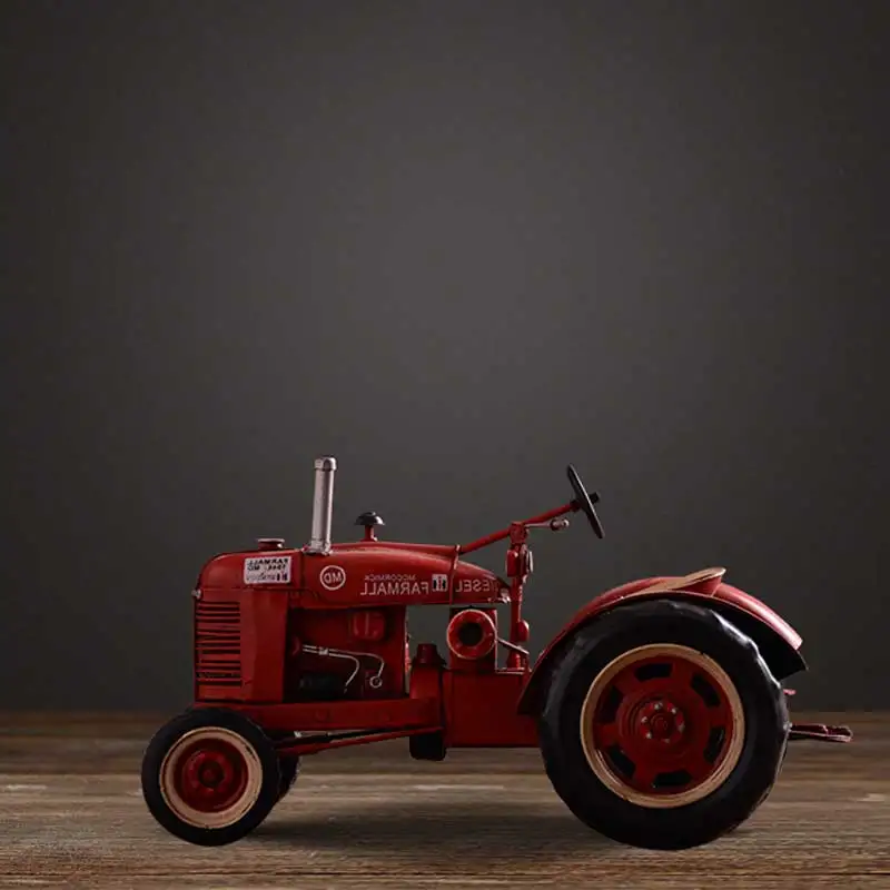 Vintage iron handmade luxury old tractor model retro metal art car Industrial age memory home decoration of livingroom | Дом и сад