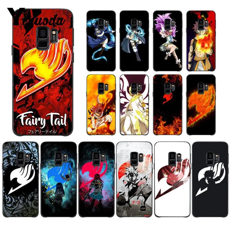 Yinuoda Anime Manga Fairy Tail logo Coque Shell Phone Case for Samsung Galaxy S7edge S6 edge plus S5 S8 S7 S9 Plus case | Мобильные