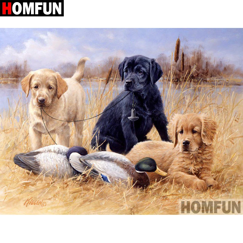 Алмазная живопись HOMFUN A08710 вышивка квадратной/круглой формы сделай сам крестиком
