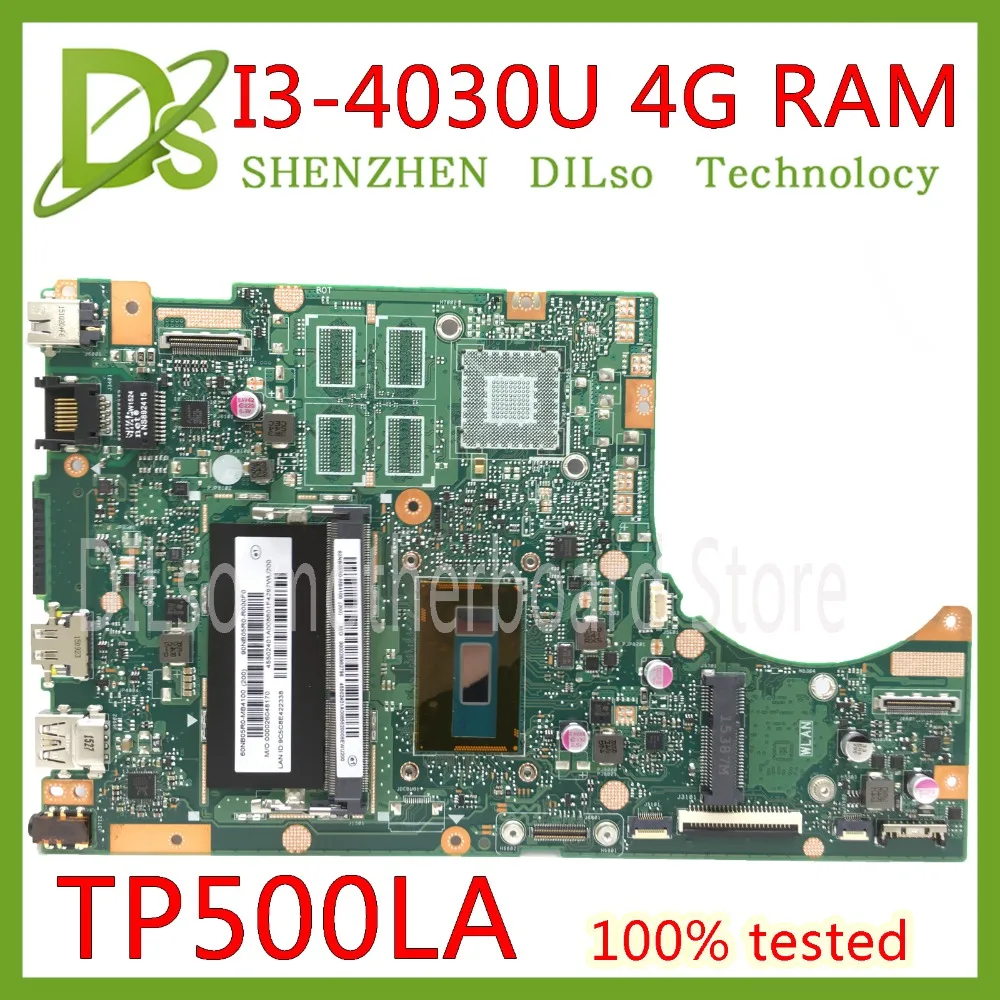 Оригинал для ASUS TP500LN TP500LA TP500 материнская плата ноутбука I3-4030U 4 Гб RAM тестовая
