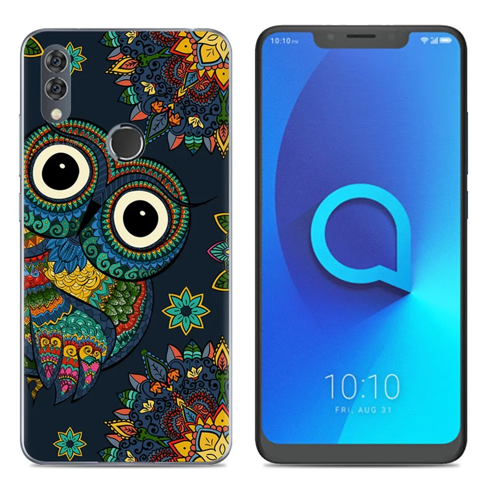 Alcatel 5V Case Silicone 6.2&quot Cover TPU Soft for 5 V Mobile Phone Back Bag Cool Design Cartoon Fundas |
