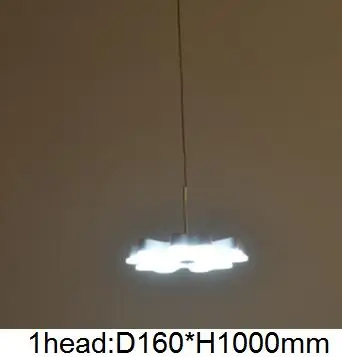 1 head D16cmxH100cm Сливовый цвет креативные современные светодиодные потолочные лампы для гостиной спальни Крытый акриловый потолочный светильник светильники Освещение plafonnier - Цвет корпуса: 1 head D16cmxH100cm