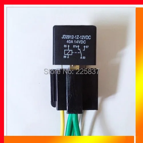 Автомобильный reley base rele automotivo (5 компл./лот) 12v 40A 5pin JD1912 motocycle reles car socket Бесплатная