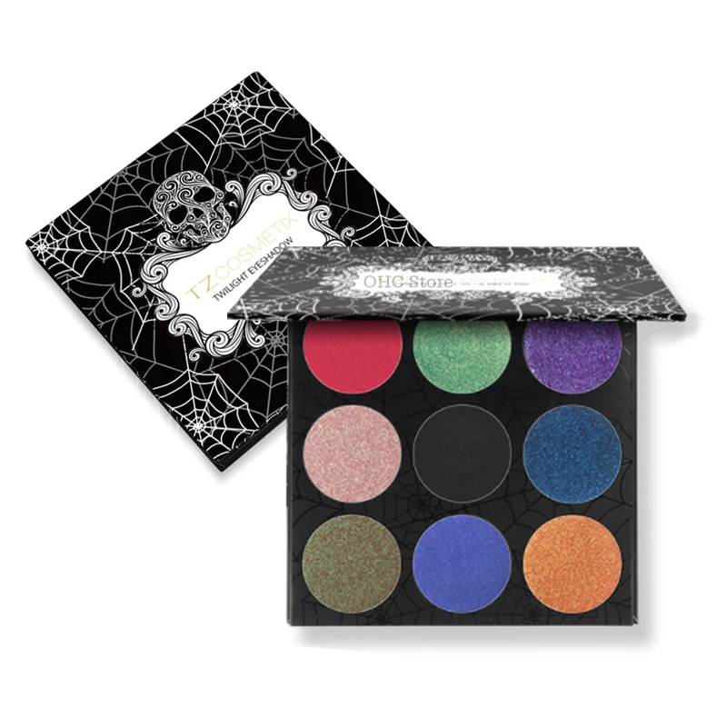 Naked Eyeshadow Pallete водостойкие натуральные дымчатые блестящие тени для век Палитра матовые нюдовые мерцающие пудры макияж 9 цветов Косметика