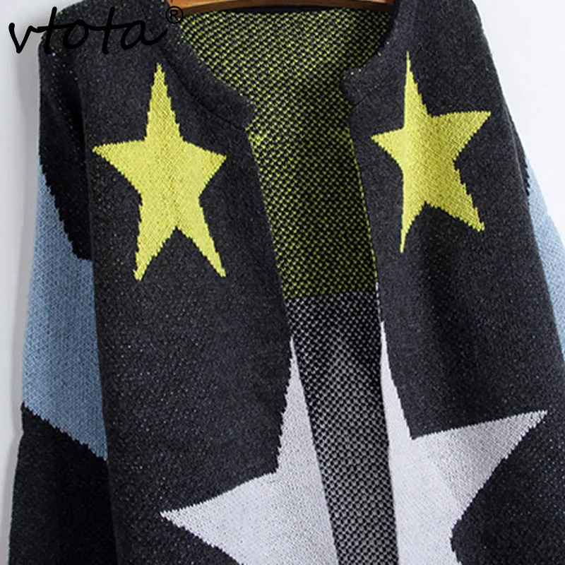 VTOTA Fashion Women Loose Casual Knitting Long Cardigan Female Sweater Knitted Jumper 2018 Winter Warm C0 |