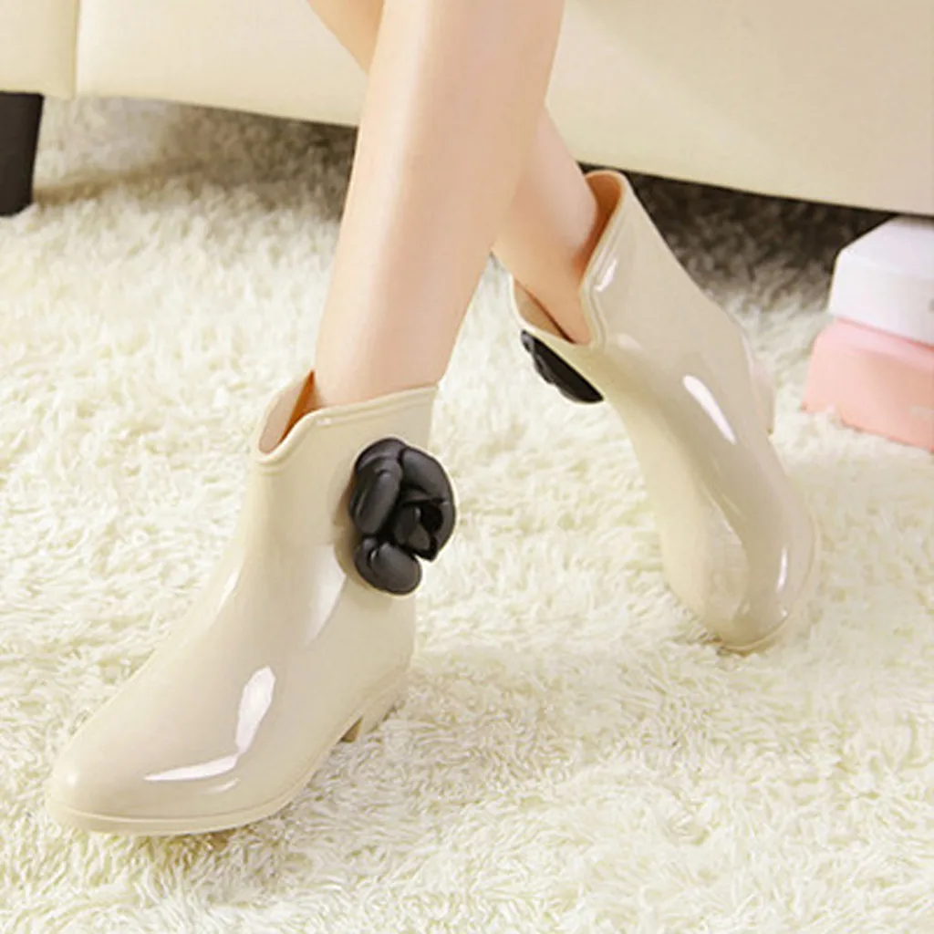 SAGACE/женские сапоги женская обувь непромокаемые на танкетке Нескользящие уличные