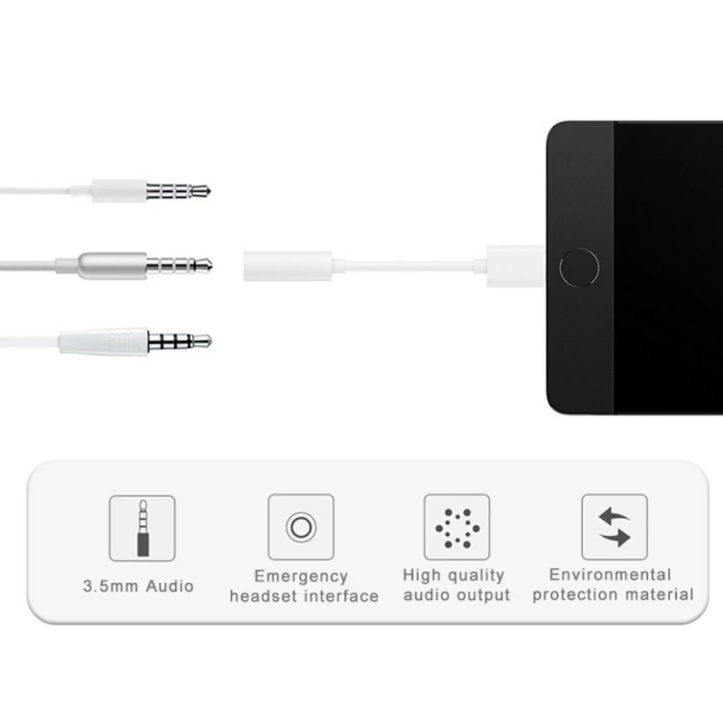 Type C до 3 5 мм адаптер для наушников аудиоразъем типа мама Кабели аудио кабель