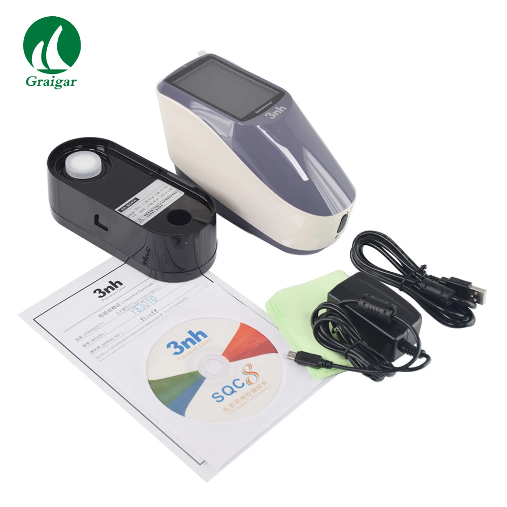 

Free Shipping YS3010 Portable Handheld Grating Spectrophotometer with 8mm Wavelength Range