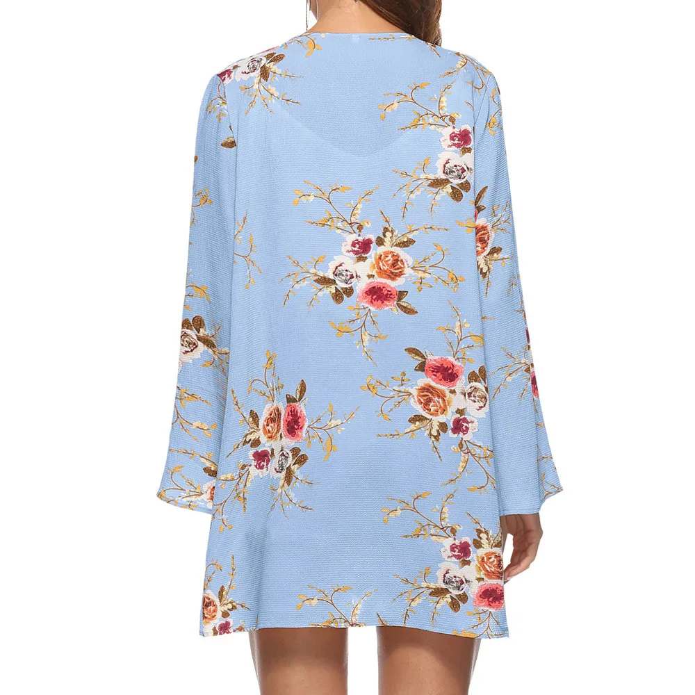 Camisetas mujer verano, женские топы с цветочным рисунком, женские модные повседневные топы, свободные кимоно, кардиган накидка/PY