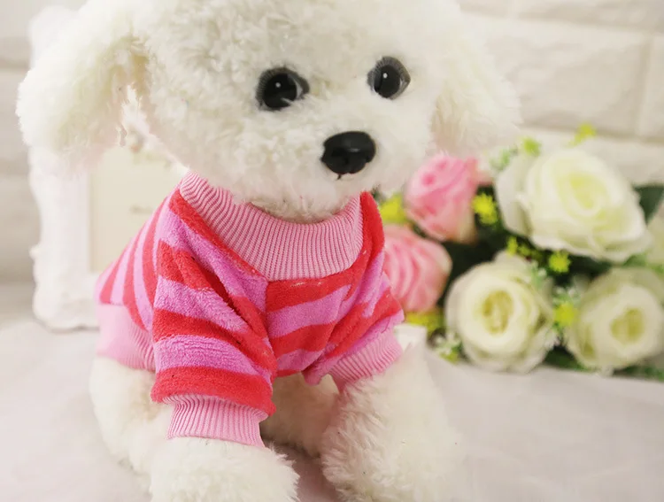 Новинка весенний комбинезон без рукавов в полоску с изображением щенка собаки