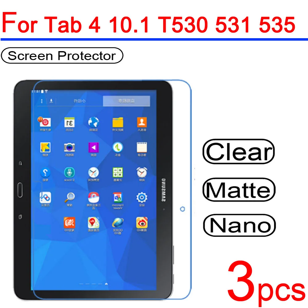 3 шт. ультра прозрачное защитное покрытие ЖК-экрана для Samsung Galaxy Tab 4 7 0 8 10 1 T530 T330 T230