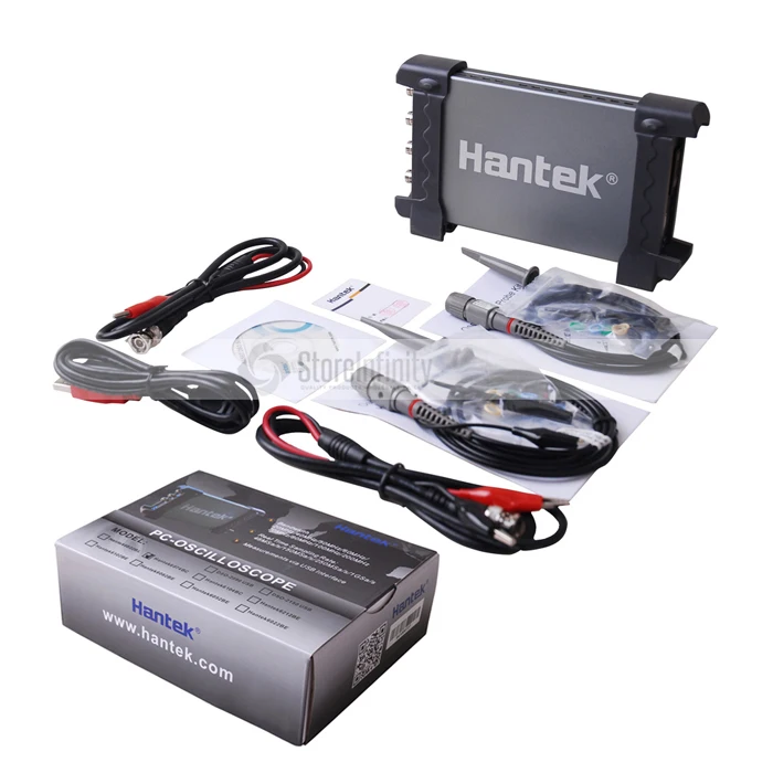 Hantek 6074BC цифровые USB осциллографы 4 CH70MHz 1GSa/s Ручной осциллограф портативный ПК