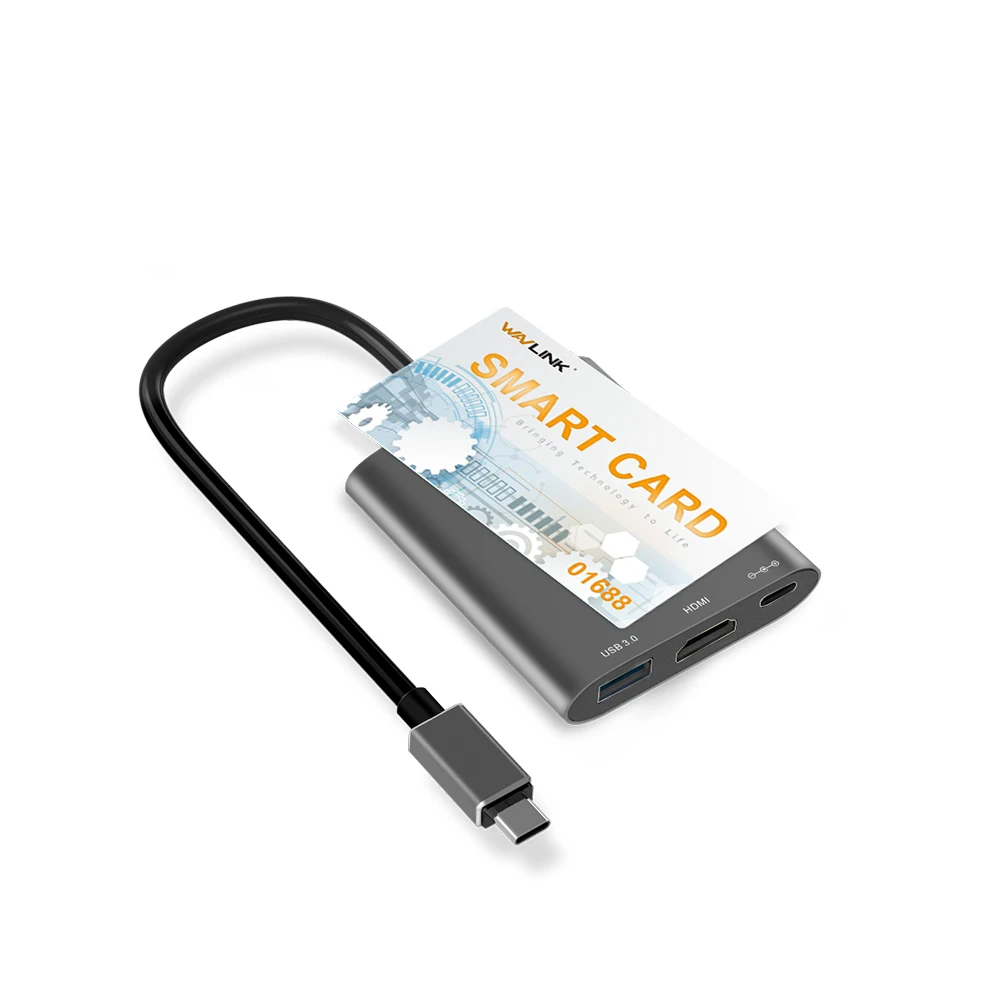 Новый алюминиевый usb концентратор Wavlink с внешним питанием USB 3 1 Type C Gen 2 Hub Super Speed USBC