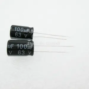20 шт.лот 100 мкФ 63 в алюминиевый электролитический конденсатор 8*12 электролитический конденсатор 63 в 100 мкФ