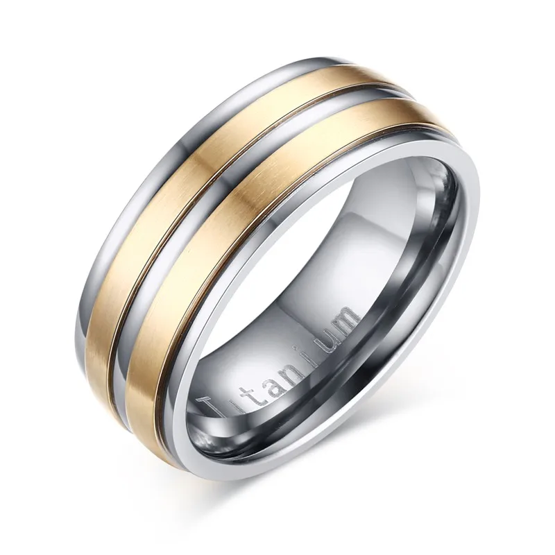 Мужское кольцо из чистого титана anillos mujer 5 цветов 8 мм в ширину TR-012 2019 | Украшения и