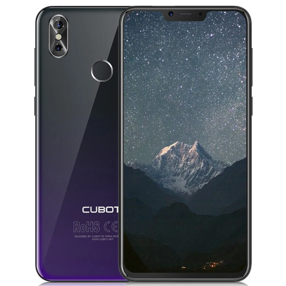 Восстановите Cubot P20 4G Смартфон Android 8 Нотч экран 6 18 дюймов 4 + 64 Гб ПЗУ MT6750T