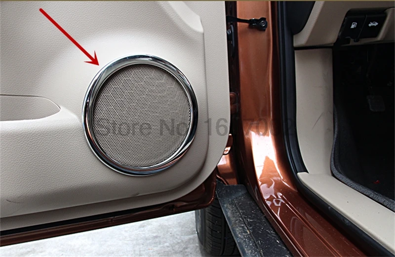 Для Nissan Rogue X Trail XTrail 2014 2015 АБС пластик хромированная внутри дверная аудио Колонка