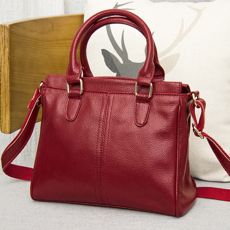 2017 хит продаж женская сумка из натуральной кожи Воловья кожа на одно плечо черный