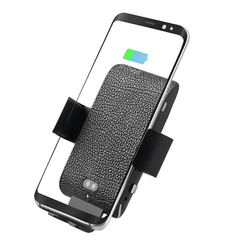 HAWEEL 10W кожаное автомобильное беспроводное зарядное устройство для iPhone/Galaxy/huawei и