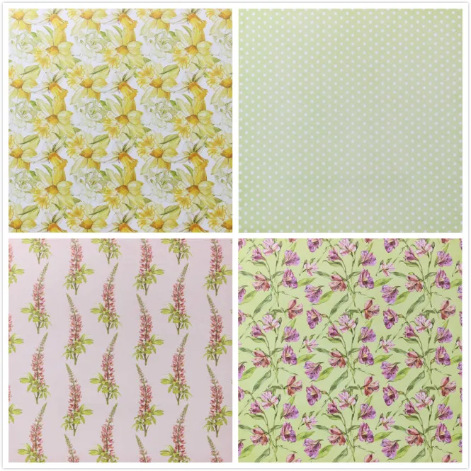 KSCRAFT 12 шт. 6 дюймов односторонний Печатный цветочный узор креативная бумага для