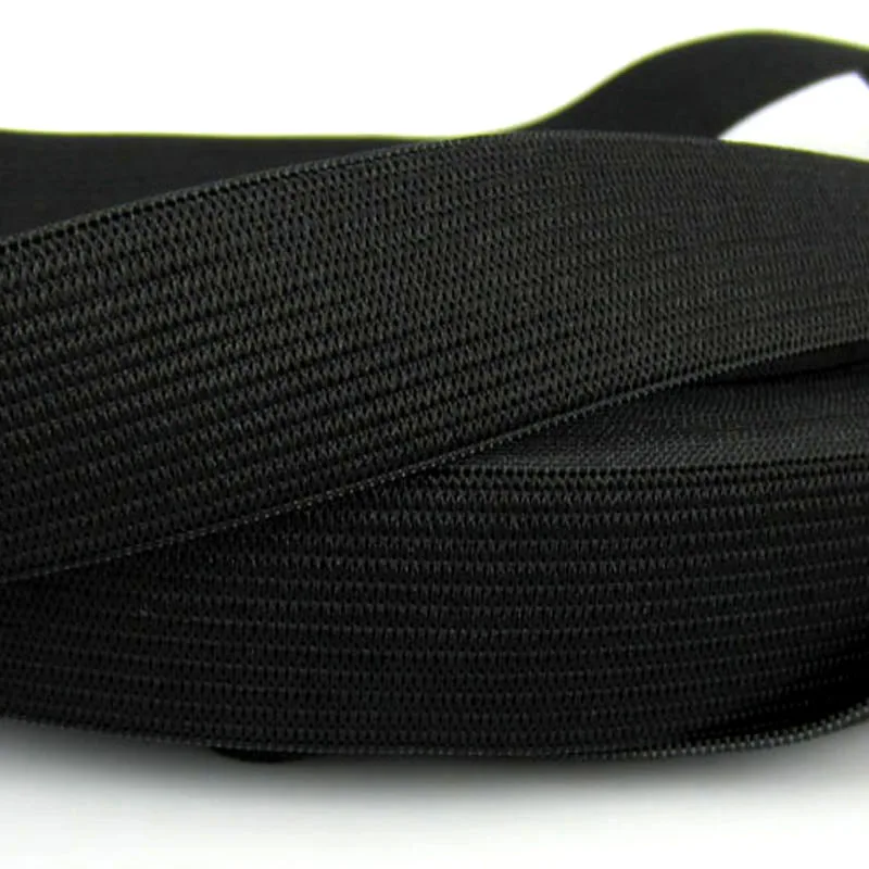 5 ярдов 3/4 &quotЧерный Мягкий Вязаный Плетеный Эластичный тесьма для шитья одежды
