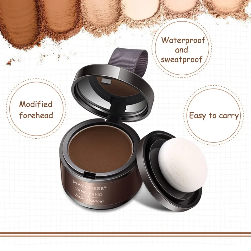 

Hairline Shadow Powder 4 Color Quick Hair Repair Puff Filling in Thin Hair MH88