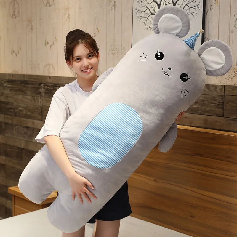 Gray 70 см/100 см новые мягкие кролика и ; одежда для детей; платье без рукавов для девочек; с принтом «обезьяна» плюшевые игрушки стильная футболка с изображением персонажей видеоигр животных лягушка& Мышь кукла кровать Подушка на стул для мальчиков детские подарки - Цвет: Gray