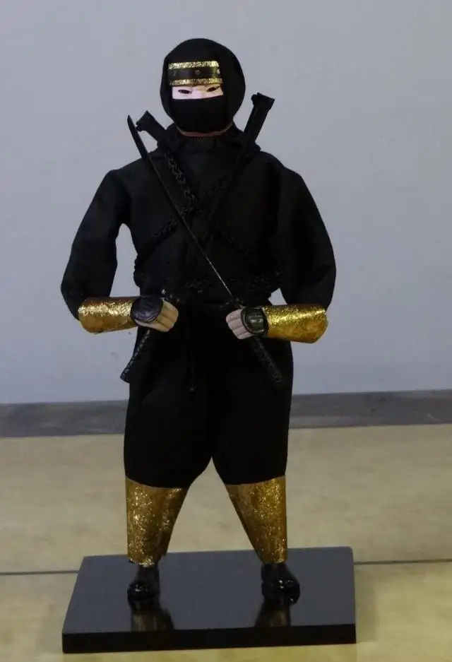 Японские куклы из смолы самурая Статуэтки человечки деревянная основа украшения