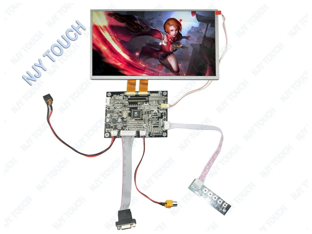 Бесплатная доставка 10 2 дюймов TFT AT102TN03 V9 двойной 30Pin Экран плюс KYV N2 VGA AV набор для платы ЖК контроллер|Экраны| |