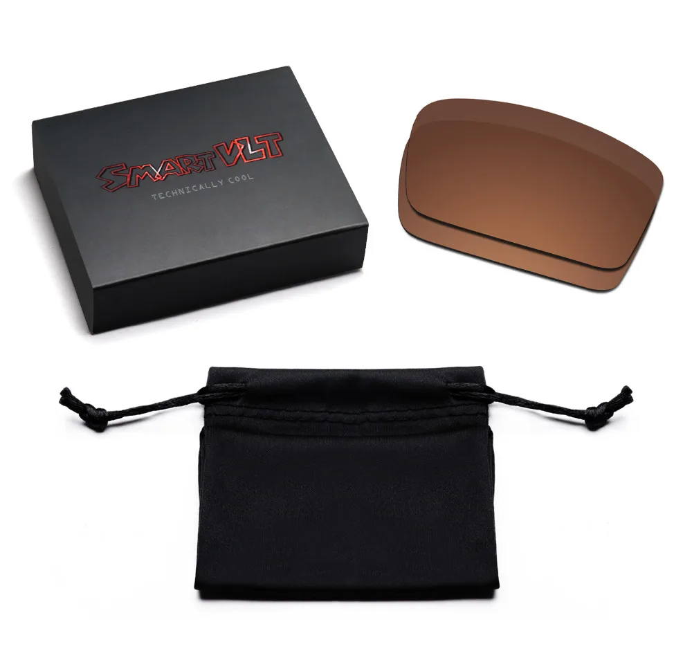 SmartVLT 2 Pairs Polarized Sunglasses Replacement Lenses for Oakley Twitch Stealth Black and Amber Brown | Аксессуары для одежды