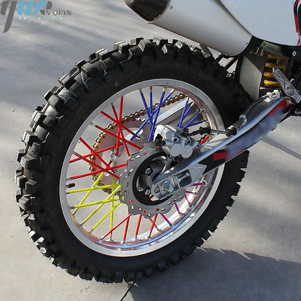 72 шт. Универсальный Мотоцикл Байк Enduro по бездорожью обод накладки для спиц колеса