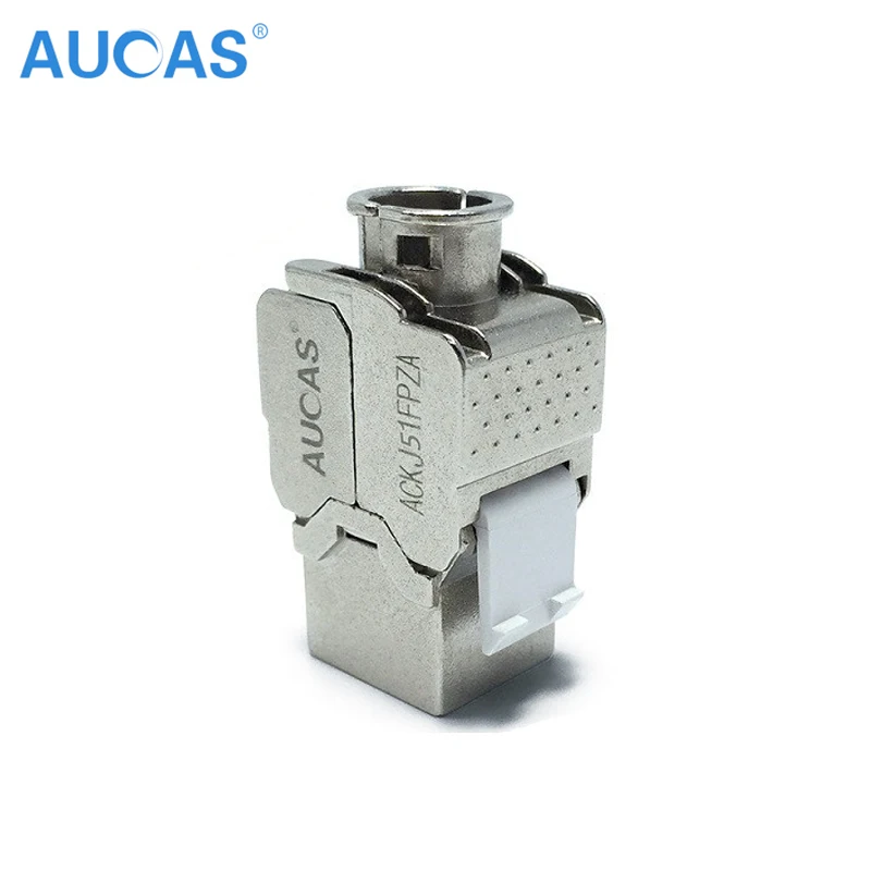AUCAS 24 шт. Keystone Cat5e RJ45 Экранированный FTP модуль из цинкового сплава модульная вилка