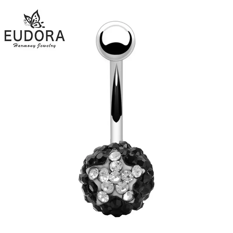 Серьги гвоздики EUDORA из титана для пирсинга пупка Простые Модные пикантные