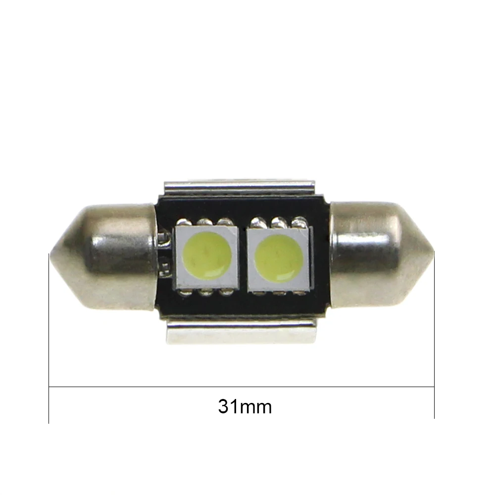 KEIN 2 шт. гирлянда светодиодный автомобильный 31 мм авто 5050 2SMD 3022 3175 DE3175 номерного