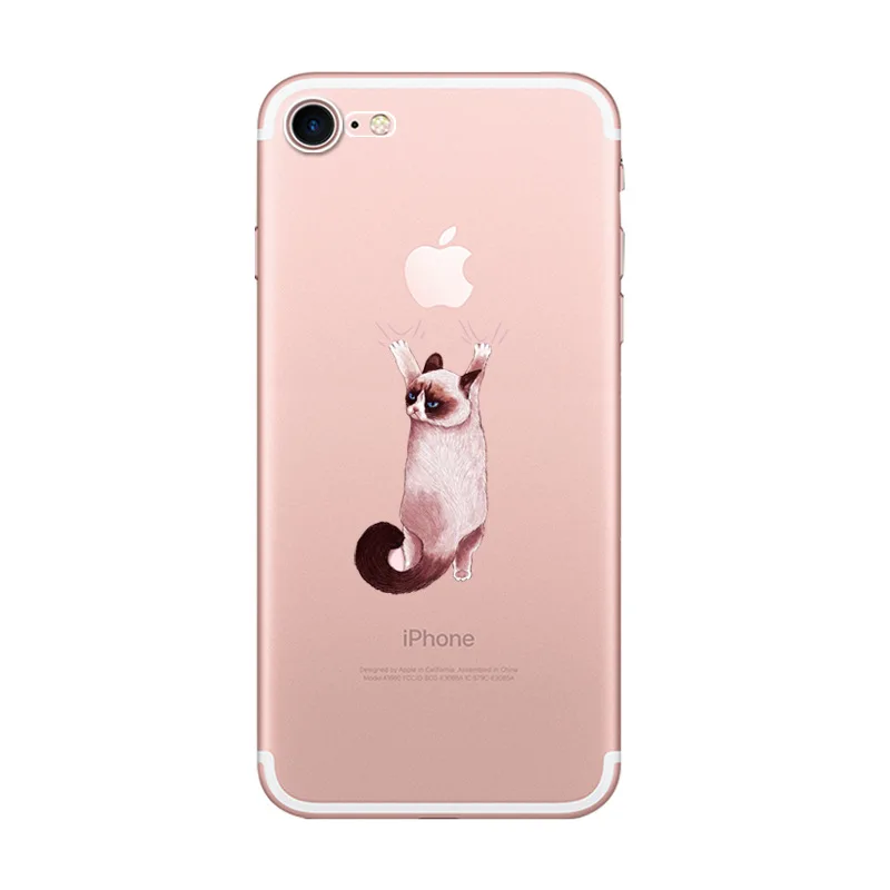 Для iphone6 7 8 X XR XMAX Чехол для мобильного телефона окрашенный ТПУ Прозрачный мягкий