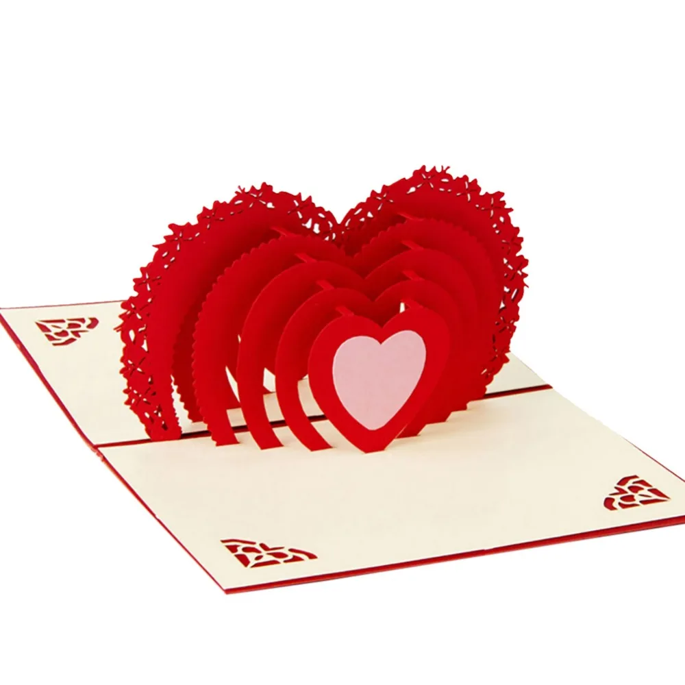 3D лазерная резка бумаги свадебные приглашения поздравительная карта kirigami