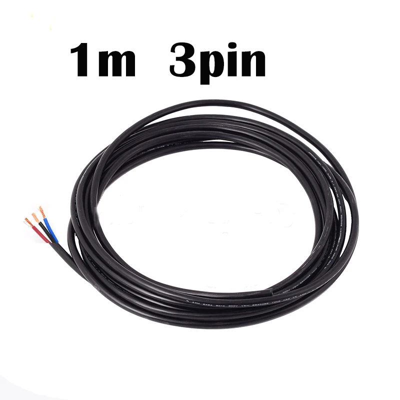 Открытый светодиодный удара газон лампы 5 W 10 W Светодиодный фонарь для ландшафтного сада AC220V 110 12 V Водонепроницаемый светодиодный светильник Сад Путь прожекторы - Испускаемый цвет: 1M 18AWG  pin3 cable