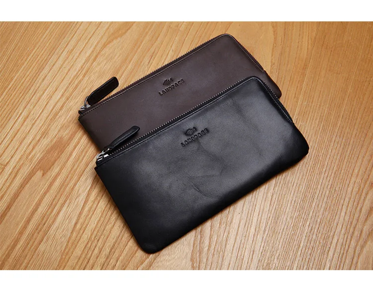 Бумажник LANSPACE из натуральной кожи модный кошелек от известного бренда кошельки с