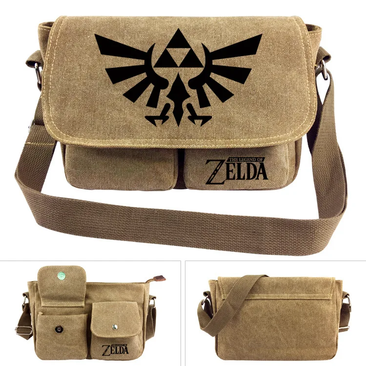 Модные холщовые сумки через плечо с логотипом link Zelda мягкая сумочка тоут