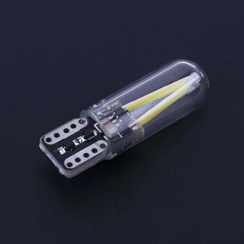 2018 новейший W5W led T10 cob стеклянный Автомобильный свет Led накаливания авто