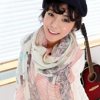 Ультрадлинный женский шарф с принтом Монро 2018 | Аксессуары для одежды