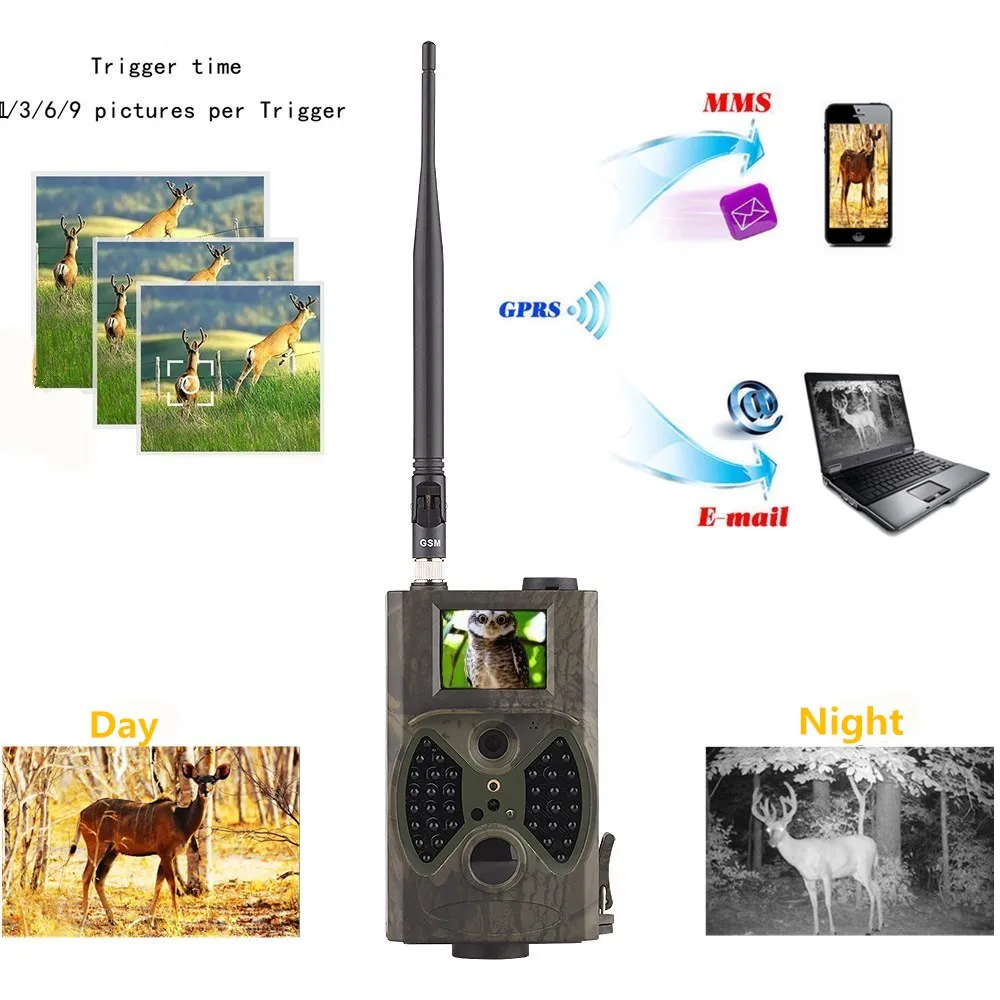 Охотничья камера HC 300M MMS домашняя наблюдения GSM ловушка фото с длинной антенной