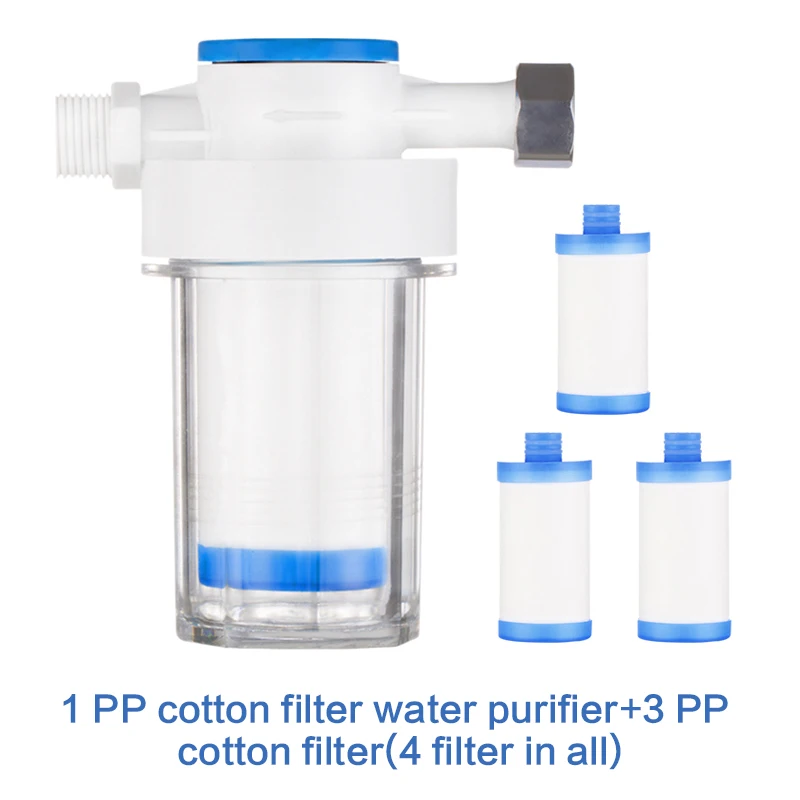 PP Filter 5 Очиститель воды выход Универсальный фильтр для душа активированный уголь PP Хлопок керамические кухонные смесители насадка для душа аксессуары для ванной комнаты - Цвет: PP Filter 5