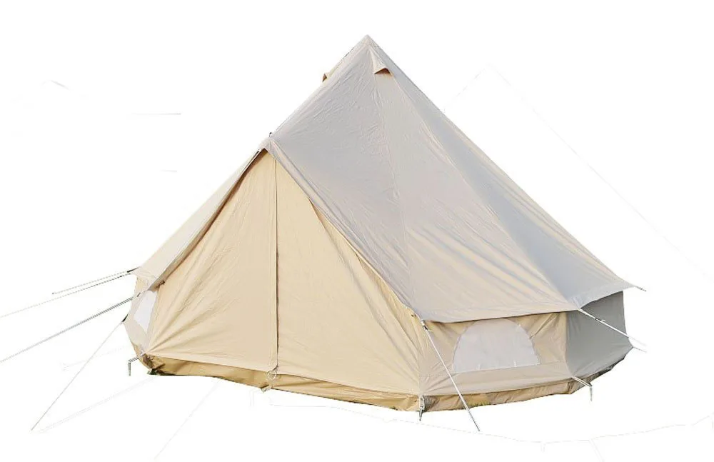 DANCHEL хлопок холст колокольчик палатка Водонепроницаемый tipi роскошный семейный тент с печкой куртка на стене музыкальный фестиваль палатка