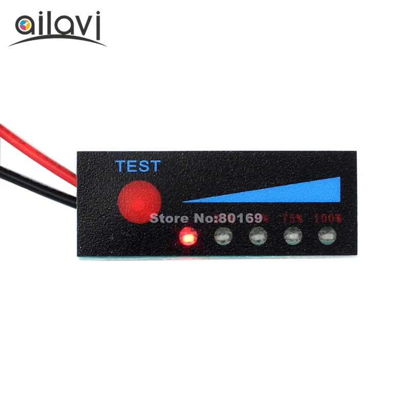 

10pcs/lot 2S 7.4V Lithium Polymer Battery Tester LED Indicator Remaining Power Percentage Smart Battery Display Board