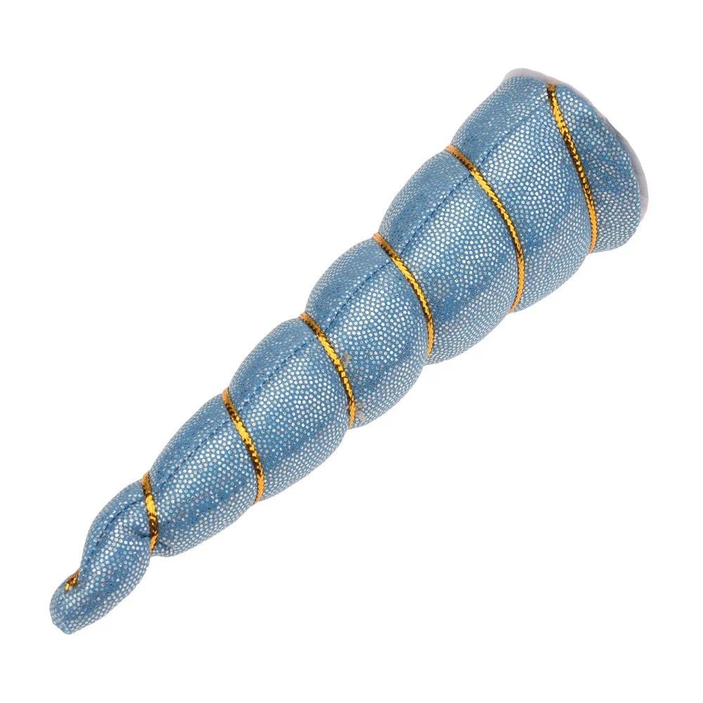 Blue 6 шт Единорог аксессуары для волос 3,5*13,5 см Единорог рога головные уборы модный аксессуар без бант для волос, Бутик Рог без заколки для волос - Цвет: Blue