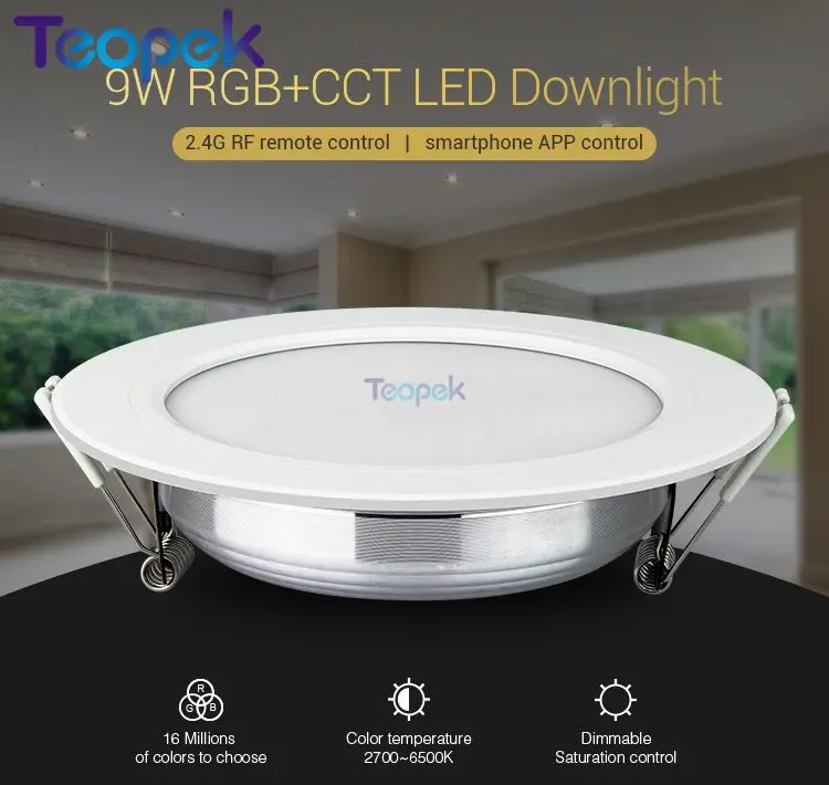 Mi. Light 9 Вт RGB + CCT светодиодный светильник с регулируемой яркостью драйвером FUT061 WiFi