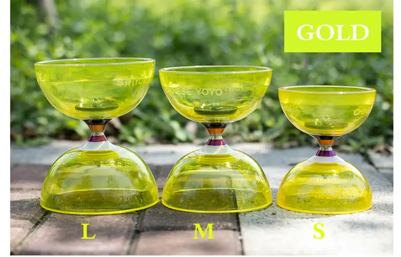 YOYO 5 Diabolo набор подшипников в упаковке: палочки/струнная сумка/запасные струны/S#(105*130 мм) 6 цветов на выбор, китайский Kongzhu